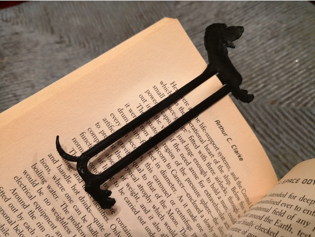 Bookmarker u obliku psa jazavičara