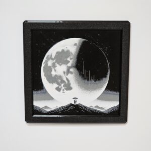 Alternative view of 3D slika Mesec