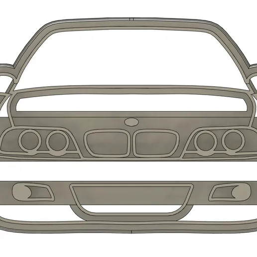 BMW E46 modlica za kolače