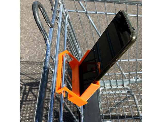 Držač telefona na kolicima za kupovinu