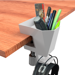 Držač slušalica i pribora za sto u vidu stege