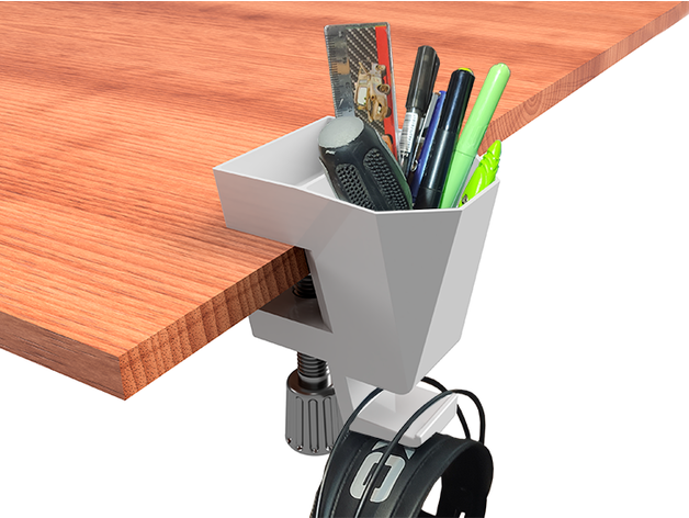 Držač slušalica i pribora za sto u vidu stege