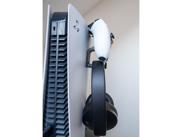 Držač kontrolera i slušalica na konzoli PS5 - Slika 3