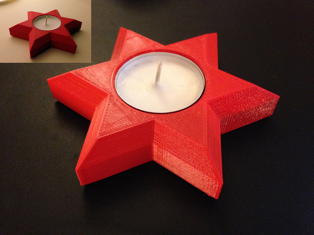 Držač malih sveća u obliku zvezde
