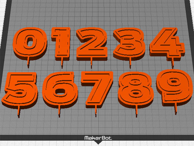 Držač rođendanskih svećica u obliku brojeva - Slika 3