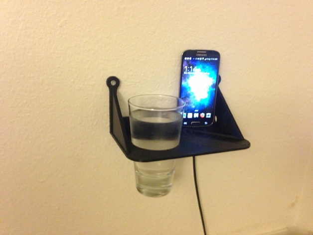 Zidni držač za čašu i mobilni telefon