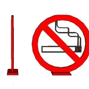 Postolje sa znakom "Zabranjeno pušenje"