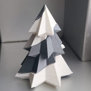 Dvobojna spiralna novogodišnja jelkica