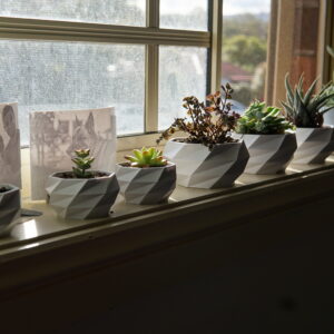 Elegantne male ukrasne saksije od plastike