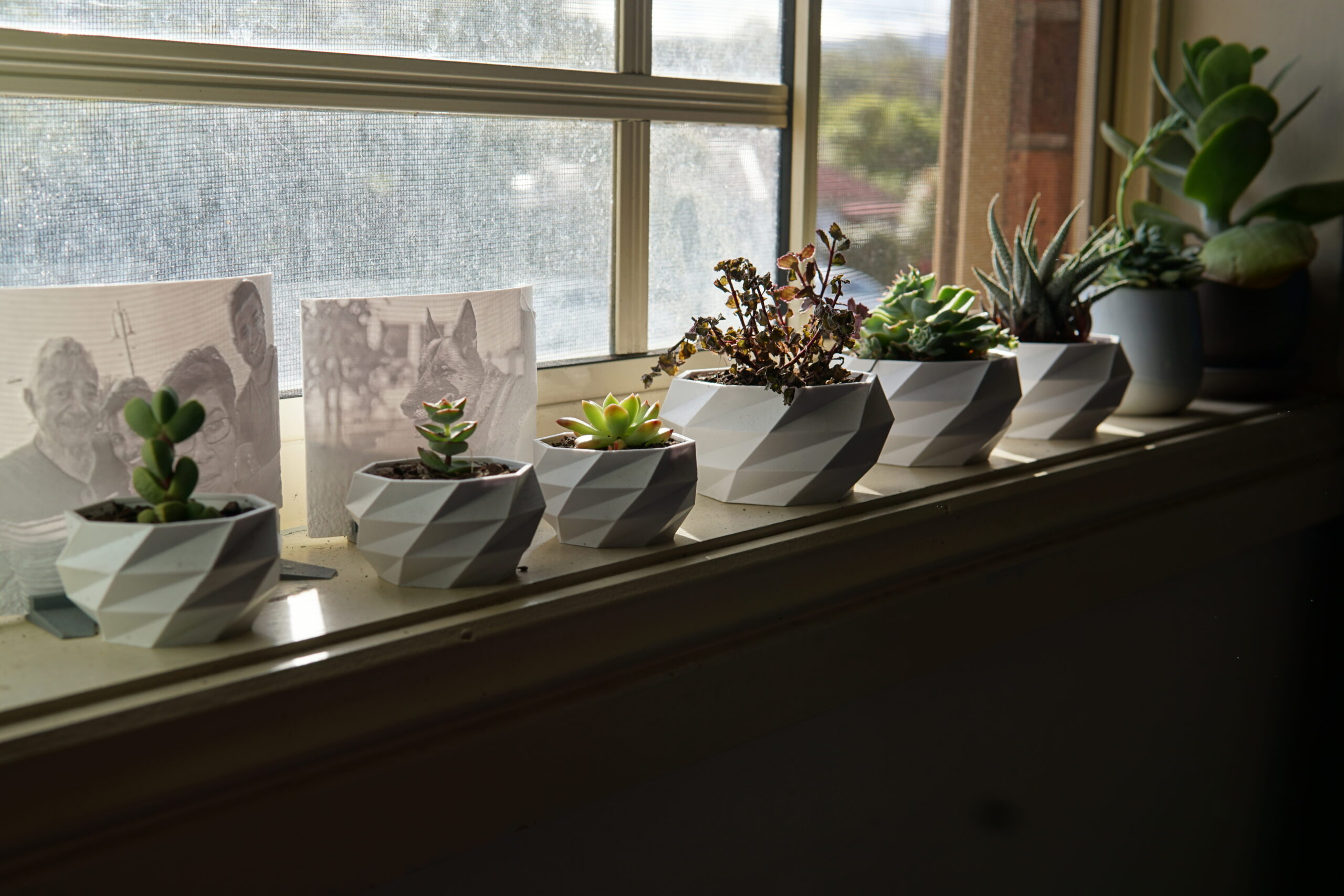 Elegantne male ukrasne saksije od plastike