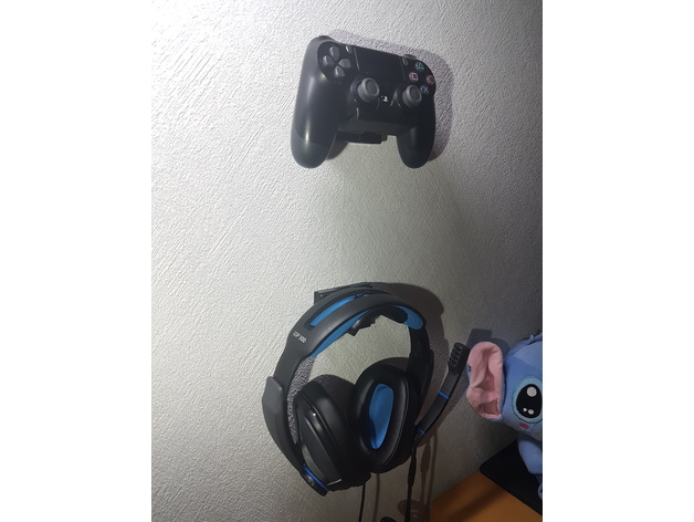 Zidni nosač za slušalice i PS4 kontroler