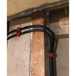 Dupli zidni držač kabl x10