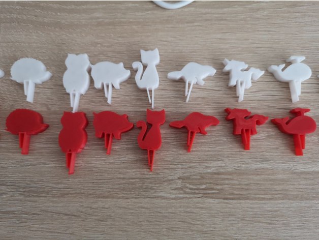 Obeleživači za čaše u obliku životinja