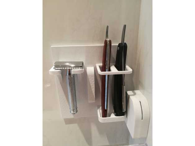Zidni držač za brijač i britve