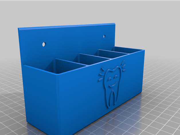 Zidni držač pribora za pranje zuba