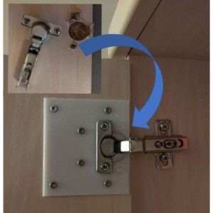 Podloga za zglob vratanca nameštaja