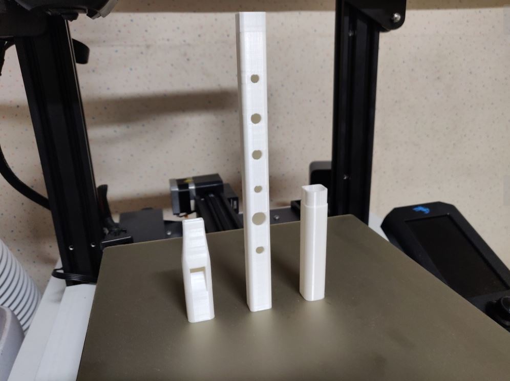 Plastična frula iz 3 dela - Rasklopiva - Slika 2