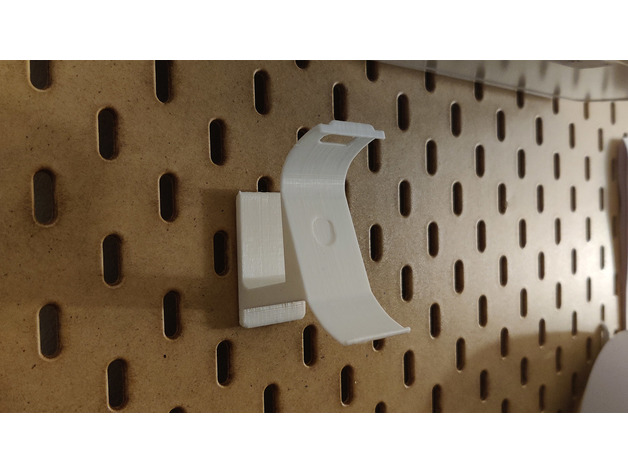 Zidni držač za PS5 kontroler za IKEA rupičasti zid - Slika 2