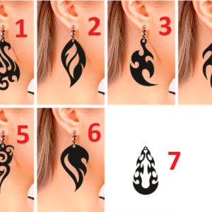 Elegantne minđuše od plastike