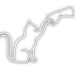 Zidna silueta mačke
