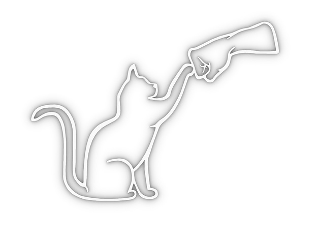 Zidna silueta mačke