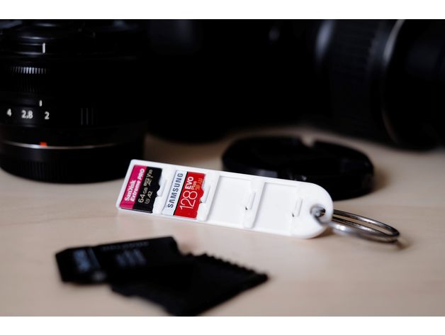 Privezak držač za MicroSD i SD kartice x2