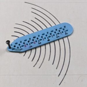 Mali lenjir za crtanje krugova