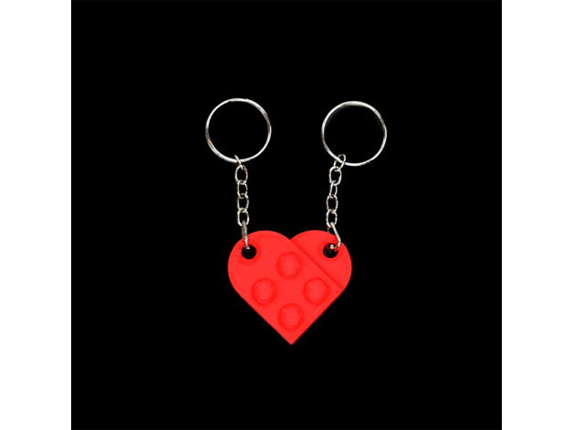 Srce privezak iz dva dela