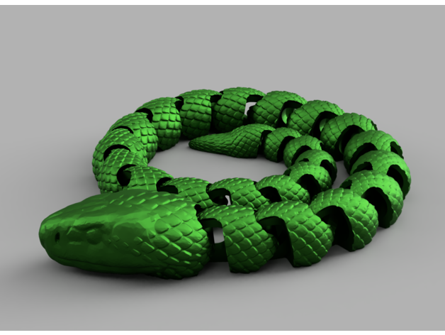 Igračka zmija od plastike